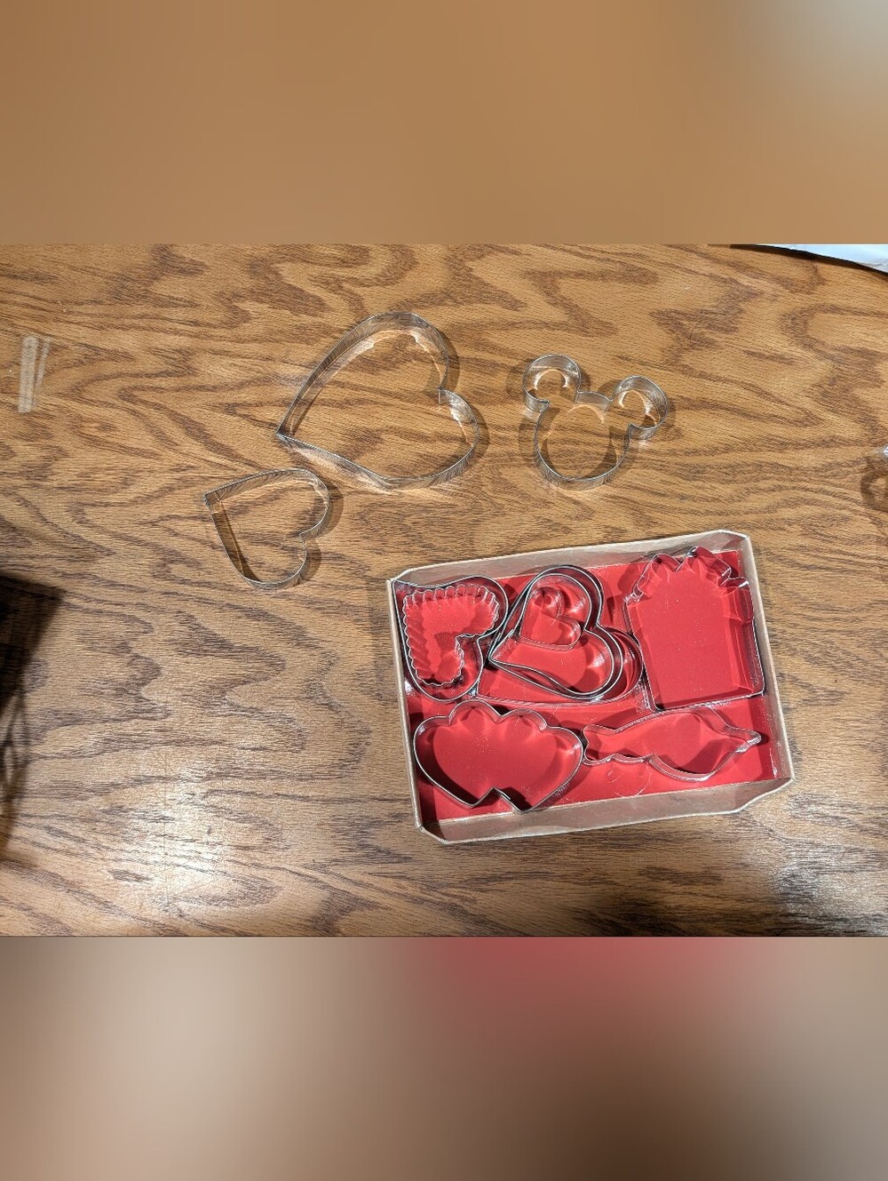 Unbranded Heart & Mickey Cookie Cutter Set